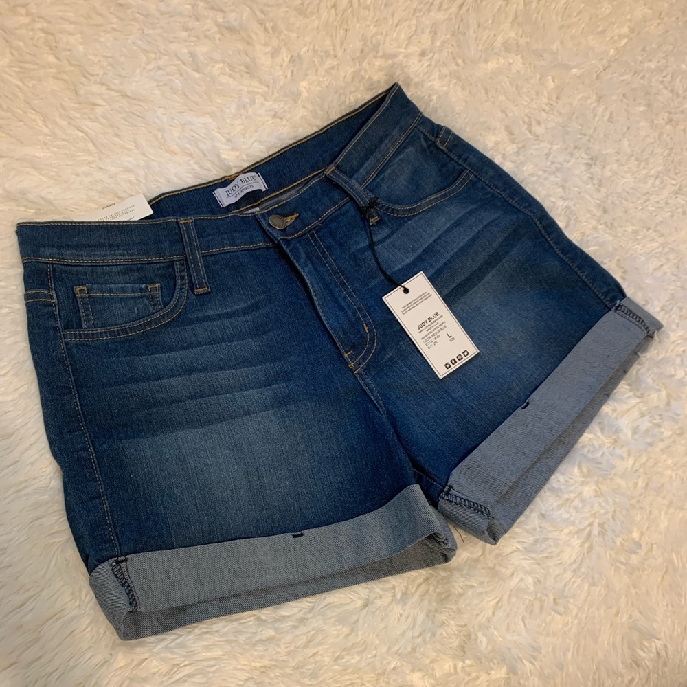 Judy Blue Cuffed Denim Shorts